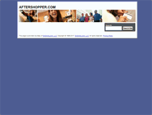 Tablet Screenshot of aftershopper.com